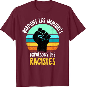 Activist Discrimination Human Rights Anti-Racism , Black, S T-Shirt - T-Shirt | Maroon