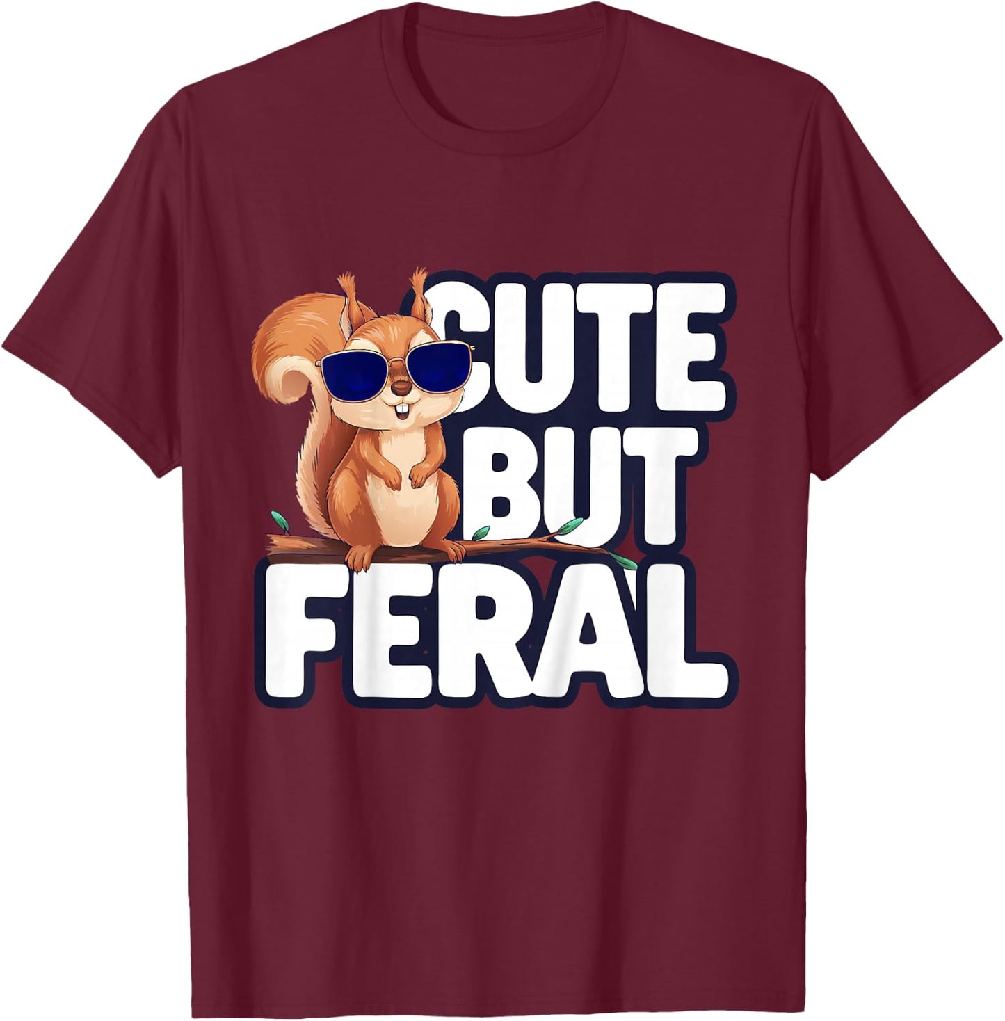 Kids Funny Squirrel Kids T-Shirt - T-Shirt | Maroon
