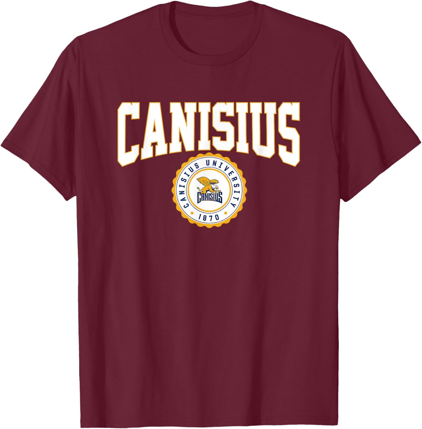 Canisius College Golden Griffins Collegiate Seal T-Shirt - T-Shirt | Maroon