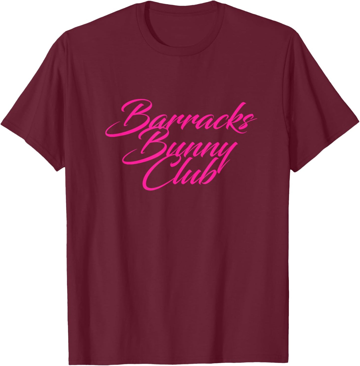 Barracks Bunny Club T-Shirt - T-Shirt | Maroon