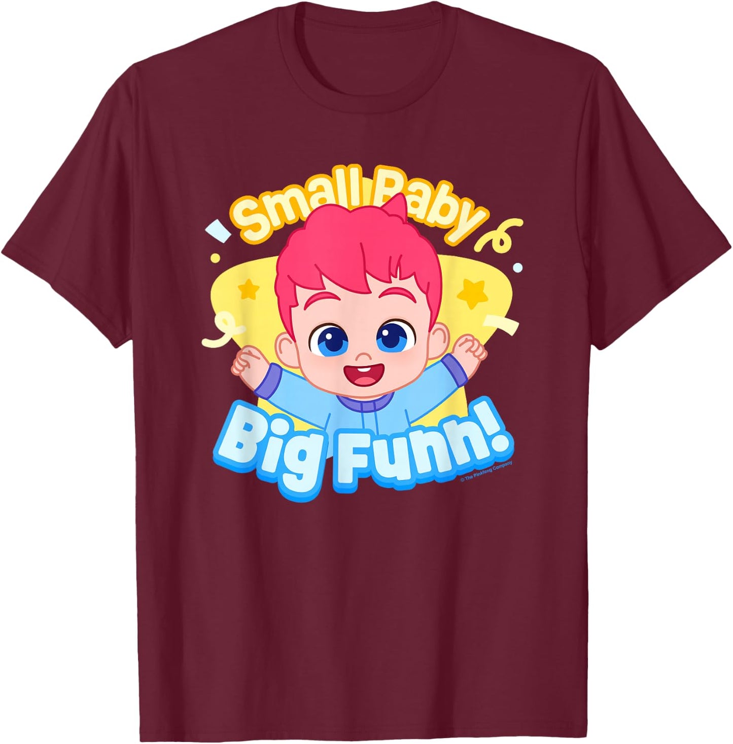 Bebefinn Small Baby Big Fun T-Shirt - T-Shirt | Maroon