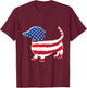 USA American Flag Dachshund Pet Dog Lovers 4th of July Men T-Shirt - T-Shirt | Maroon