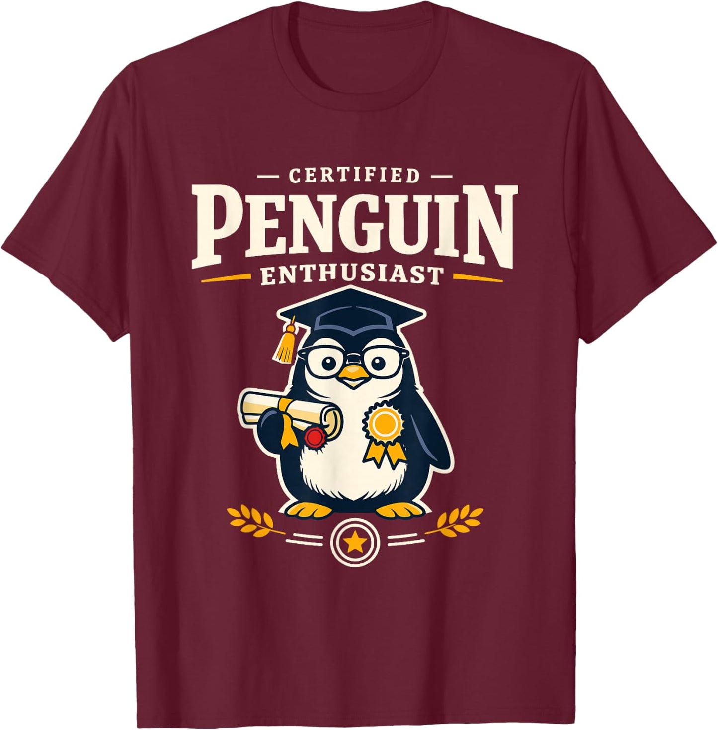 Know Your Penguins Penguin Species Biology Science Animal T-Shirt - T-Shirt | Maroon