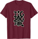 Tic Tac Toe - Men - - Black - S - Short Sleeve - Classic - Casual - Everyday / Leisure - Cotton, Polyester - - Double Stitched Hem - Classic Fit T-Shirt - T-Shirt | Maroon