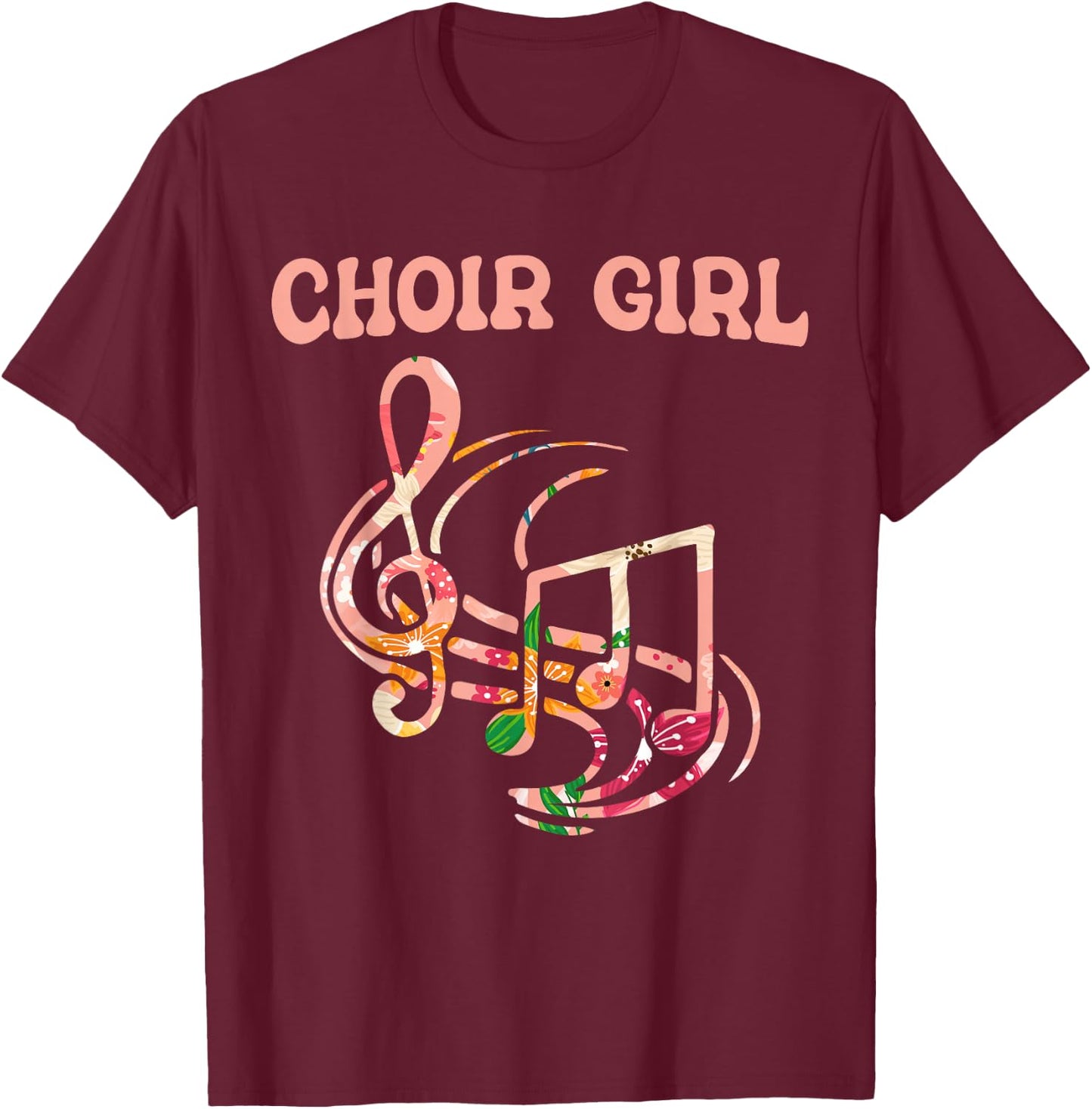 Choir Girl Singing Choir Rehearsal Choir Singer Choir T-Shirt - T-Shirt | Maroon