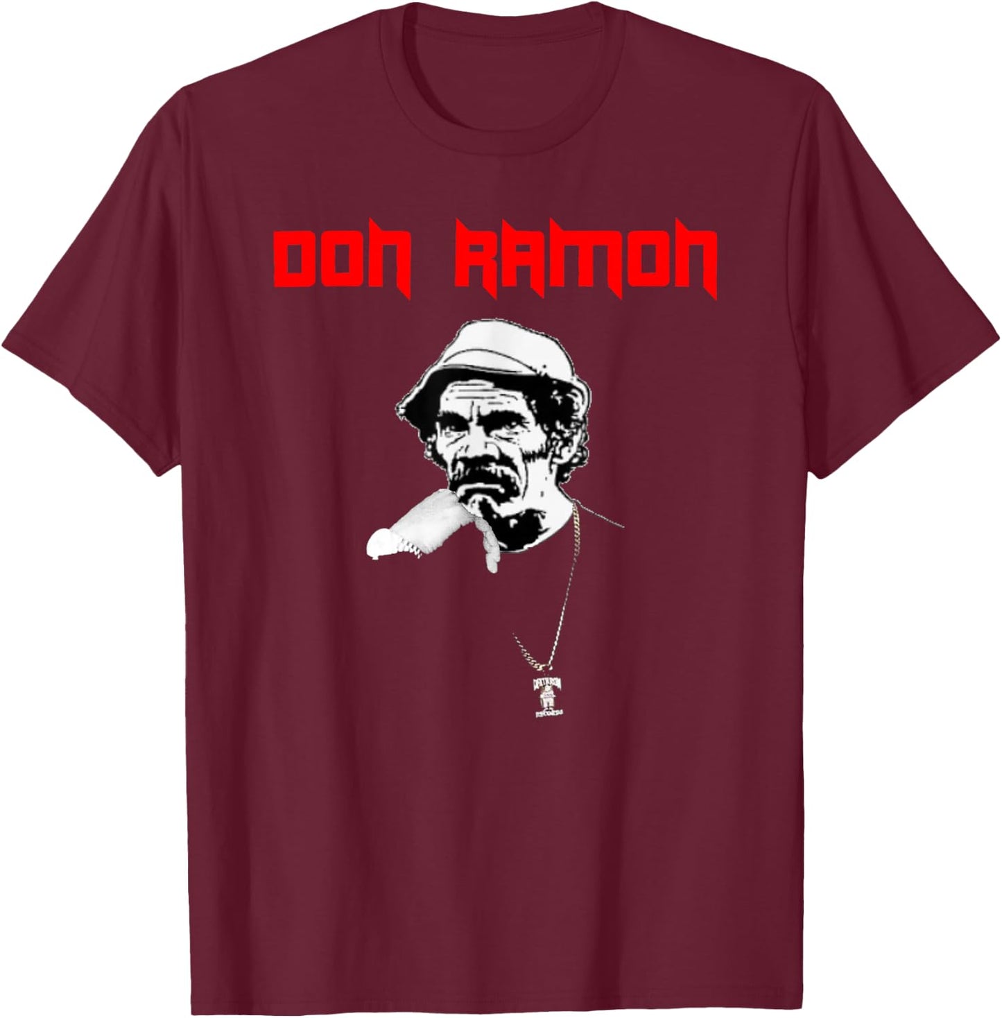 Don Ramon Chapulin Colorado , black T-Shirt - T-Shirt | Maroon