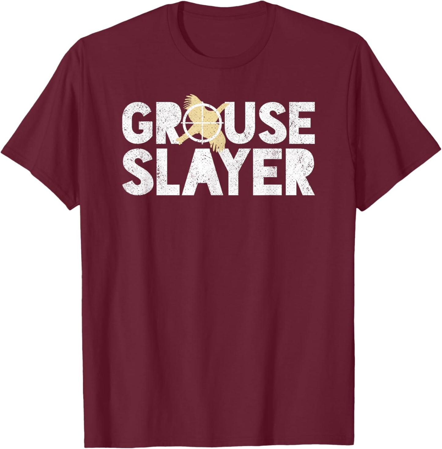 Grouse Slayer Funny Grouse Hunting Humor T-Shirt - T-Shirt | Maroon