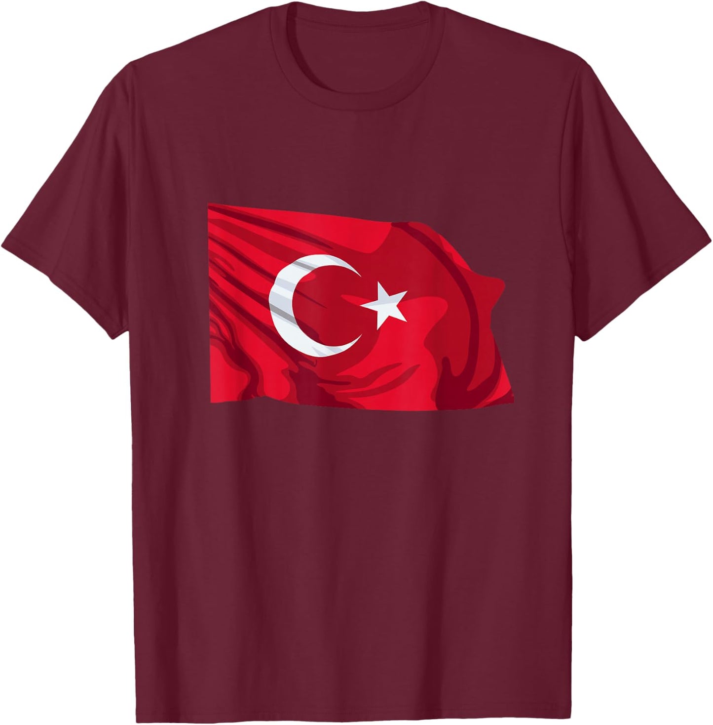 Nationalflagge der Türkei T-Shirt - T-Shirt | Maroon