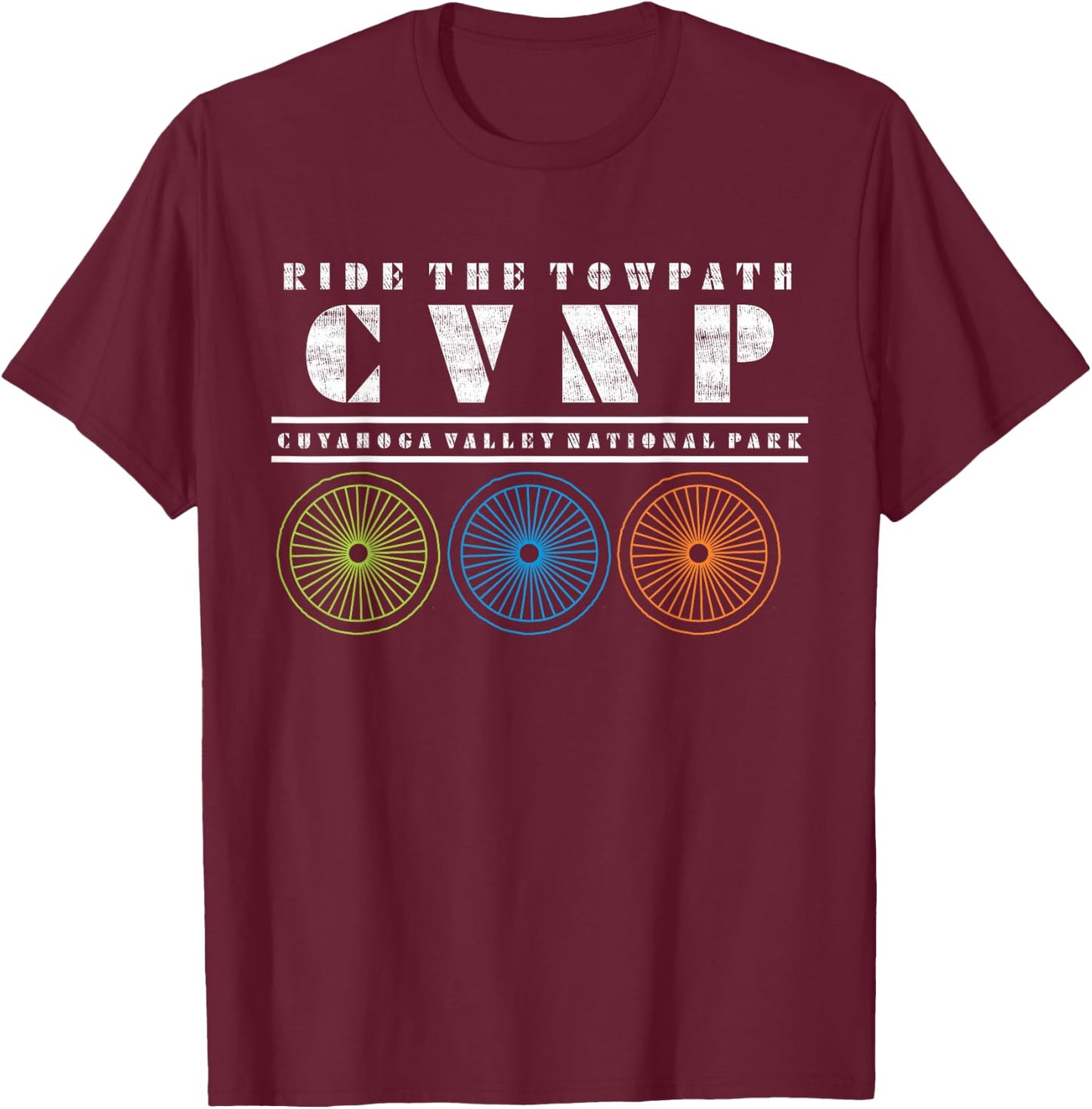 Ohio Biking Cycling Bicycling Nature Lover Family Souvenir T-Shirt - T-Shirt | Maroon