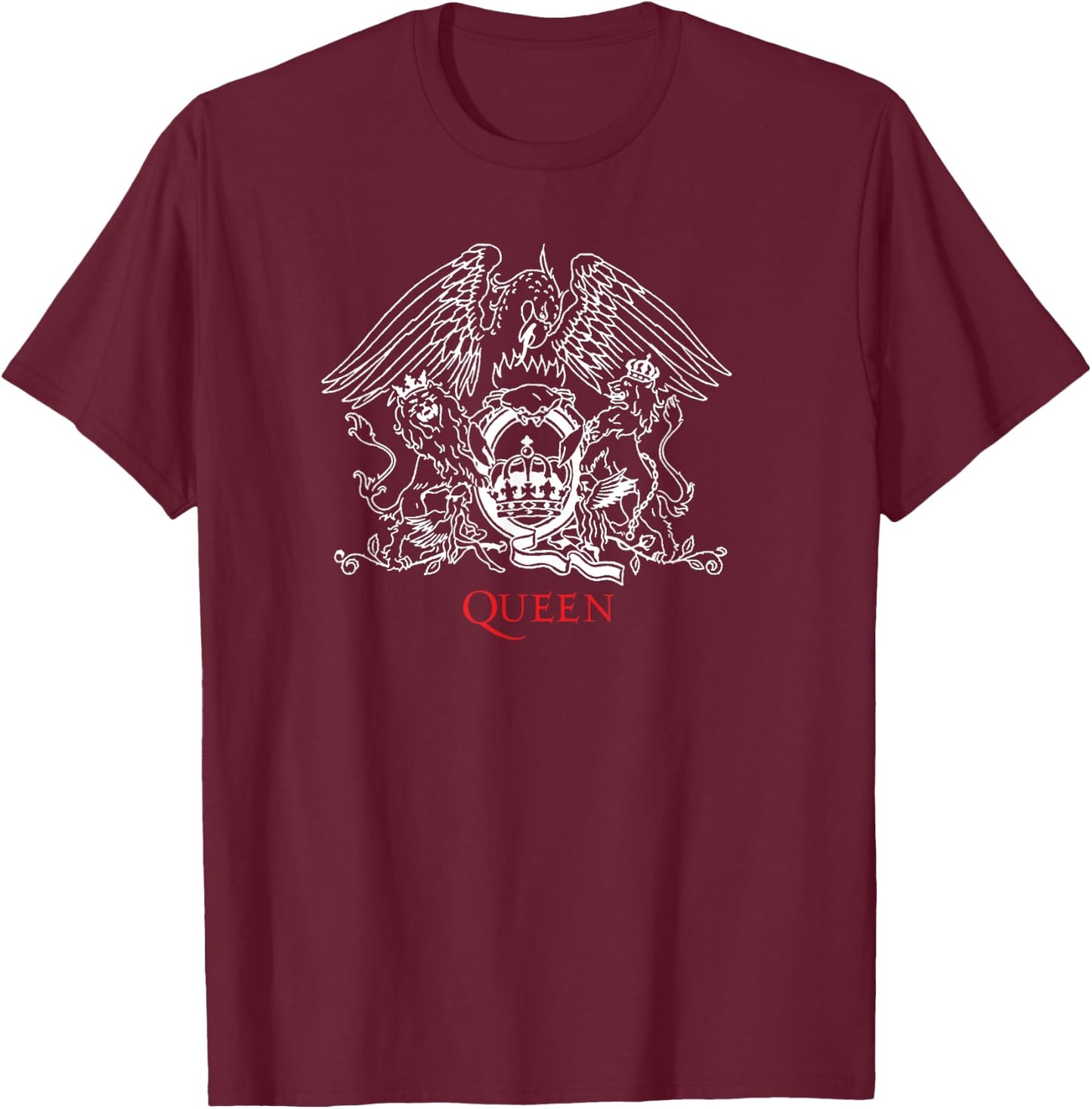 Official Queen Crest , blue T-Shirt - T-Shirt | Maroon