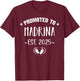 Madrina Est. 2025 Godmother Spanish Cute T-Shirt - T-Shirt | Maroon