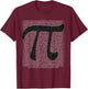 1000 Digits of PI 2023 Pi Day Math Symbol Numbers Fade T-Shirt - T-Shirt | Maroon