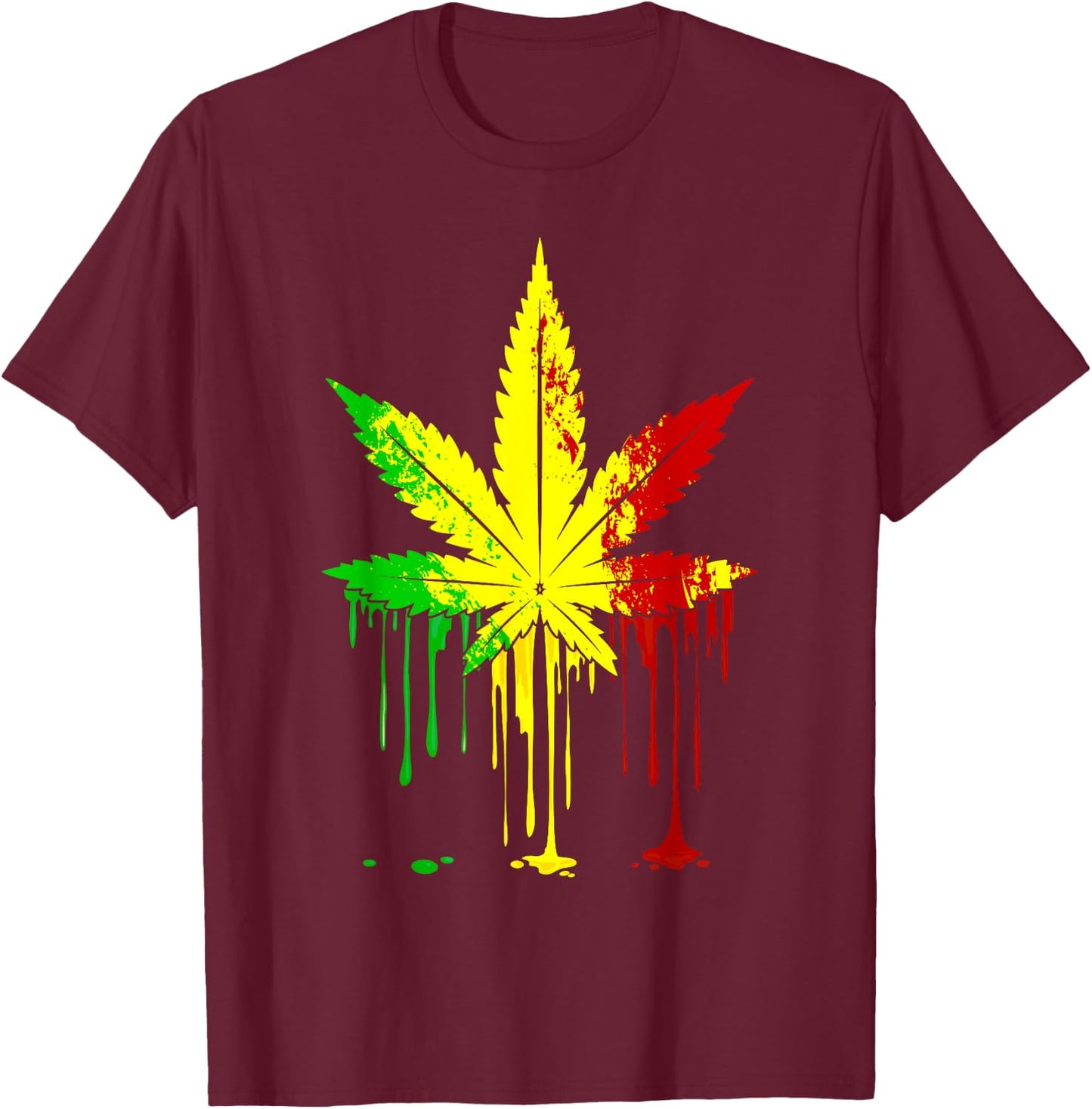 Weed Smoking Cat Kawaii Funny Marijuana Cannabis Stoner T-Shirt - T-Shirt | Maroon