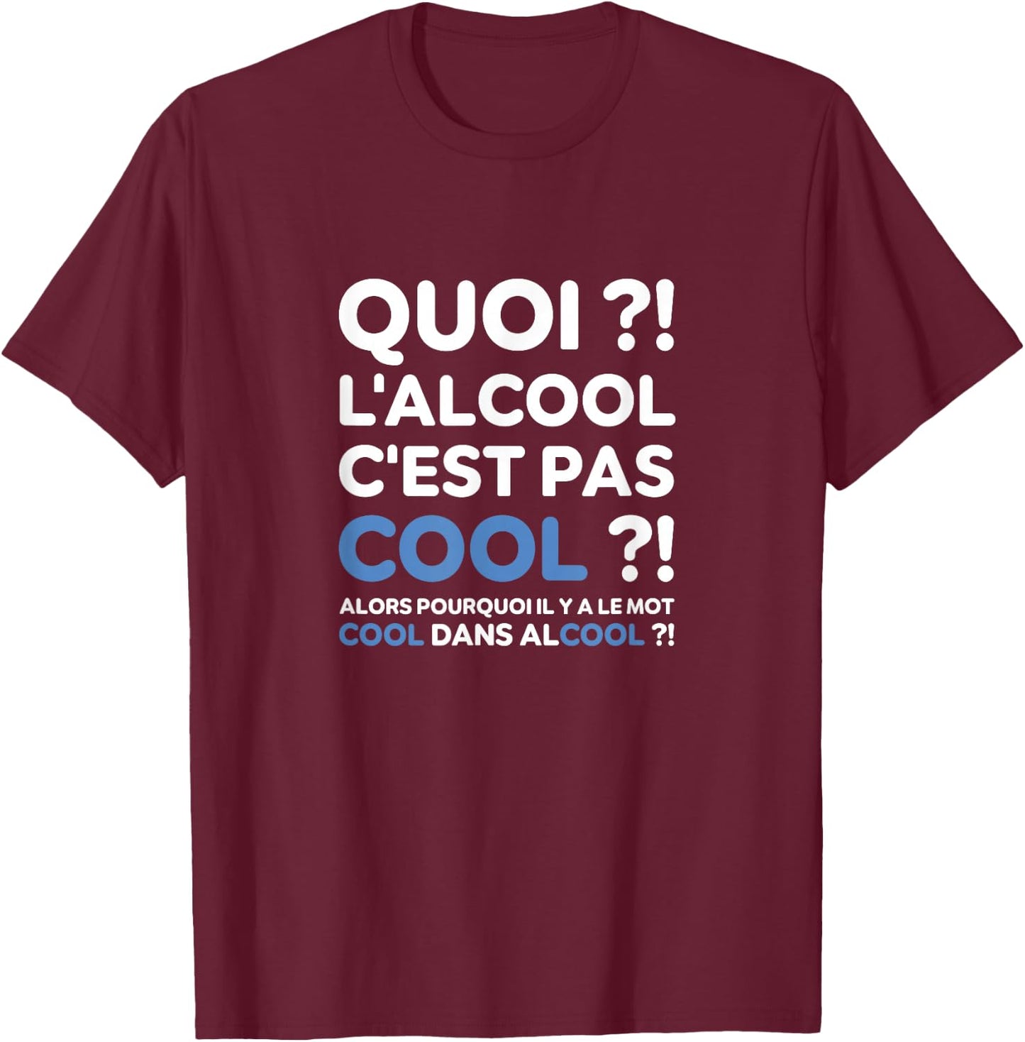 What? Alcohol Is Not Cool? Cult Replica The Torch T-Shirt - T-Shirt | Maroon