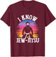 Funny I Know Jew-Jitsu | Jüdisches Judentum | Hebräisch Israel T-Shirt - T-Shirt | Maroon