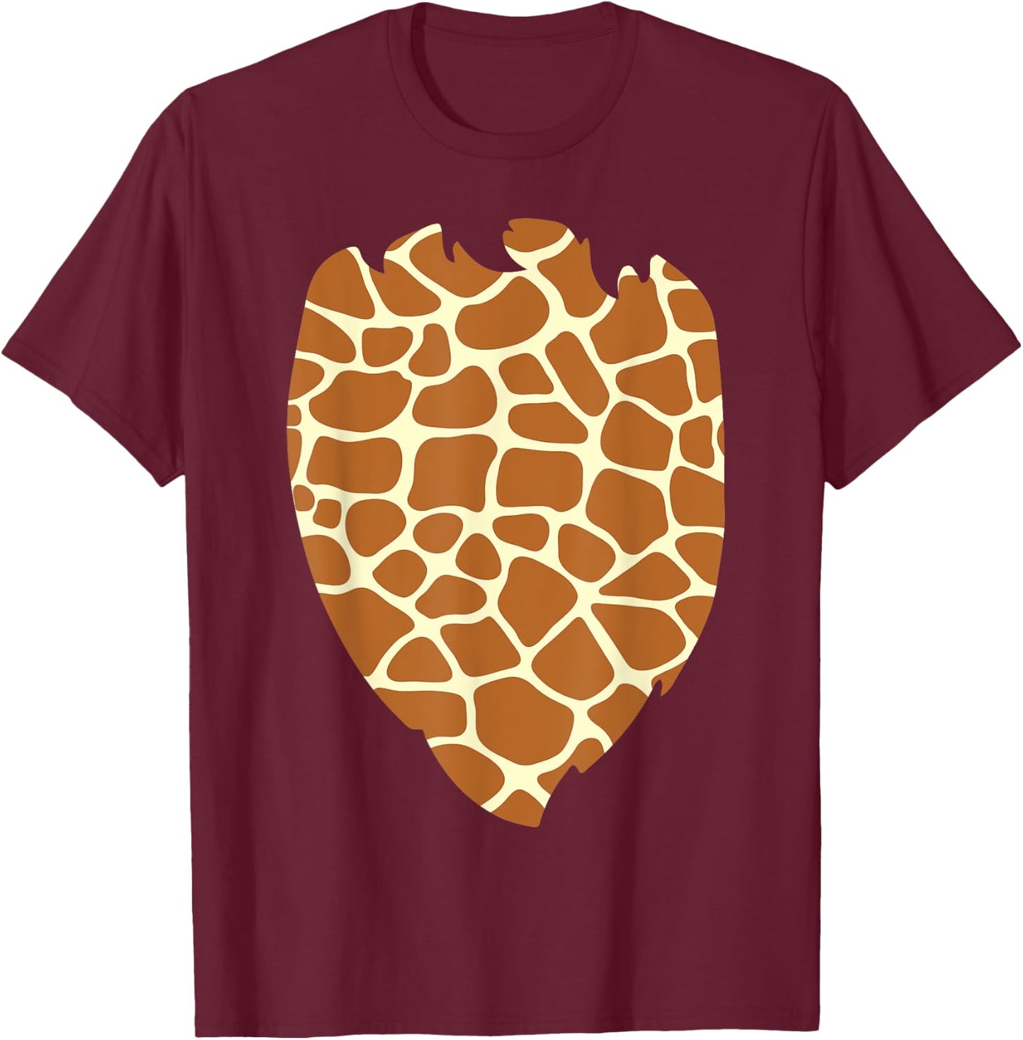 DIY Costume Child Giraffe Belly Costume Boys Girls Children , brown, s T-Shirt - T-Shirt | Maroon
