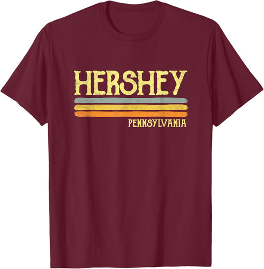 Vintage Hershey Pennsylvania PA Souvenir Gift T-Shirt - T-Shirt | Maroon