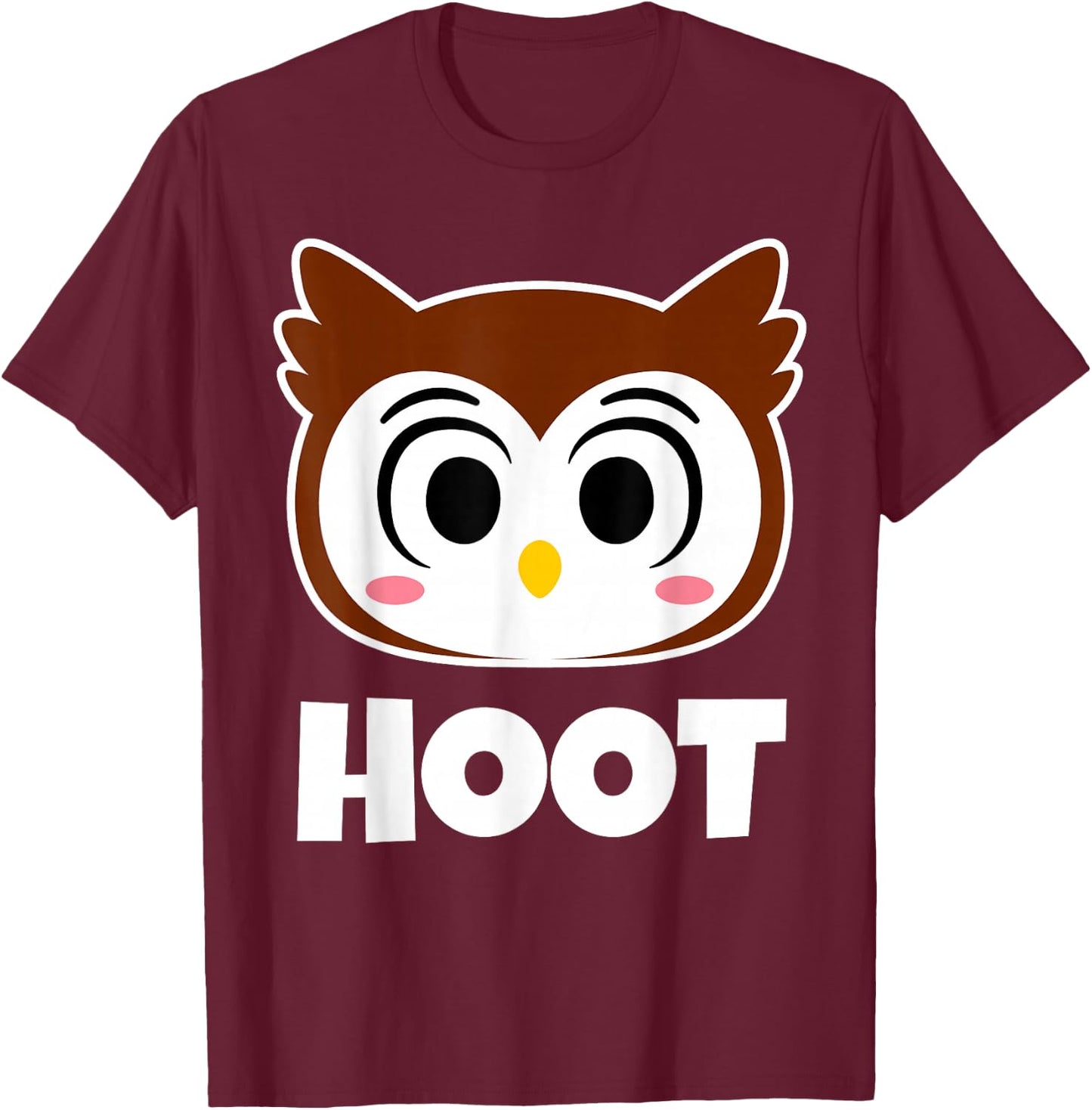 Hoot Owls Stuff | Owl Lover Stuff | Kids Owl T-Shirt - T-Shirt | Maroon
