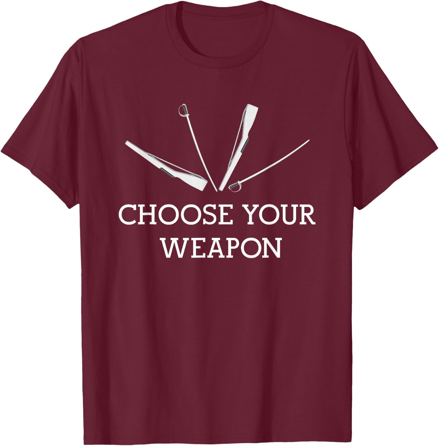 Color Guard Winter Guard Weapon T-Shirt - T-Shirt | Maroon