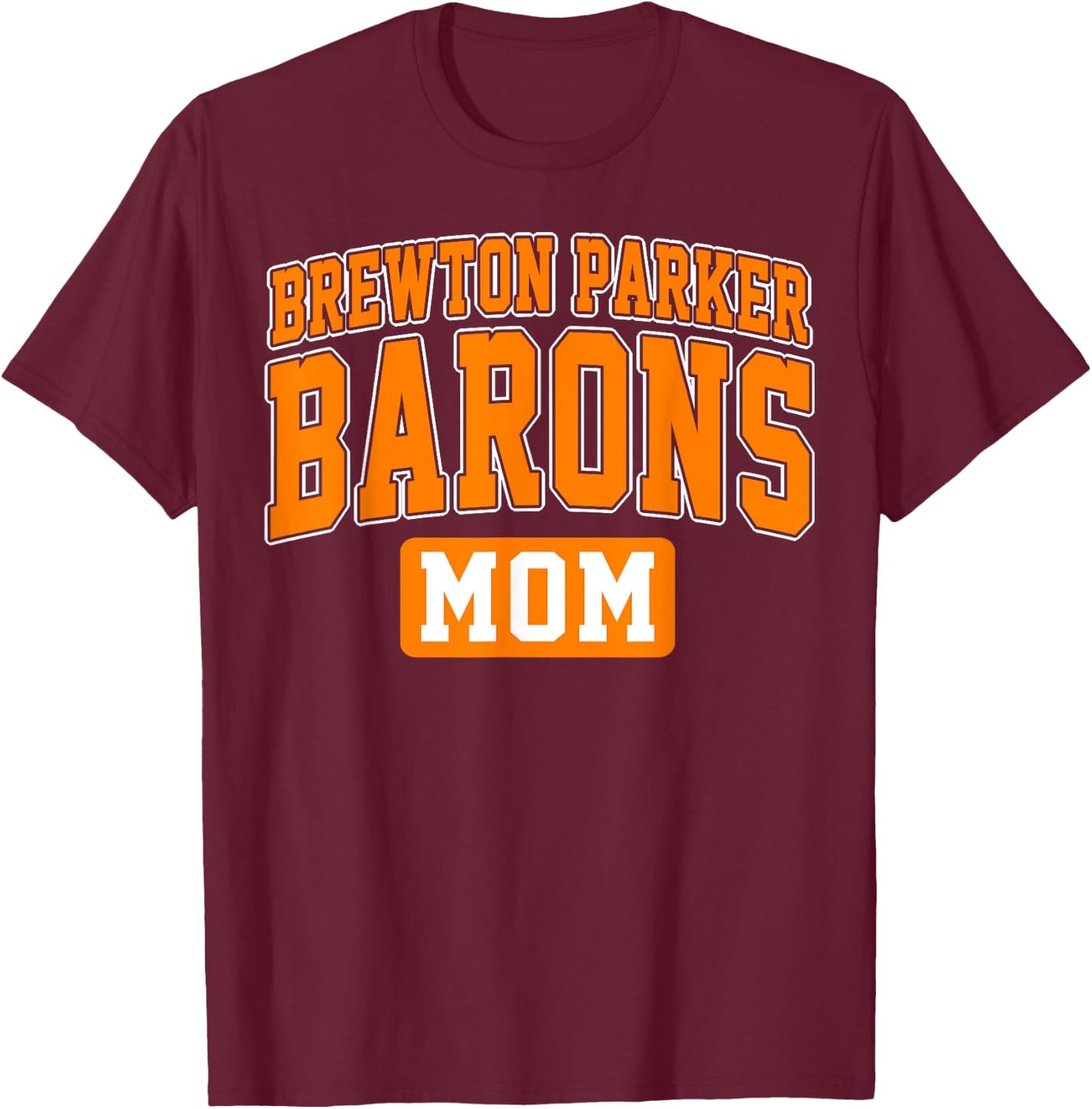Brewton-Parker College Barons Mom Arch Vintage Design Women T-Shirt - T-Shirt | Maroon