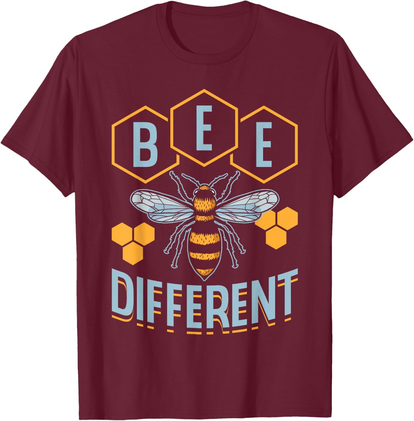 Bee Different Honeybee Beekeeping Hobby Beekeeper T-Shirt - T-Shirt | Maroon