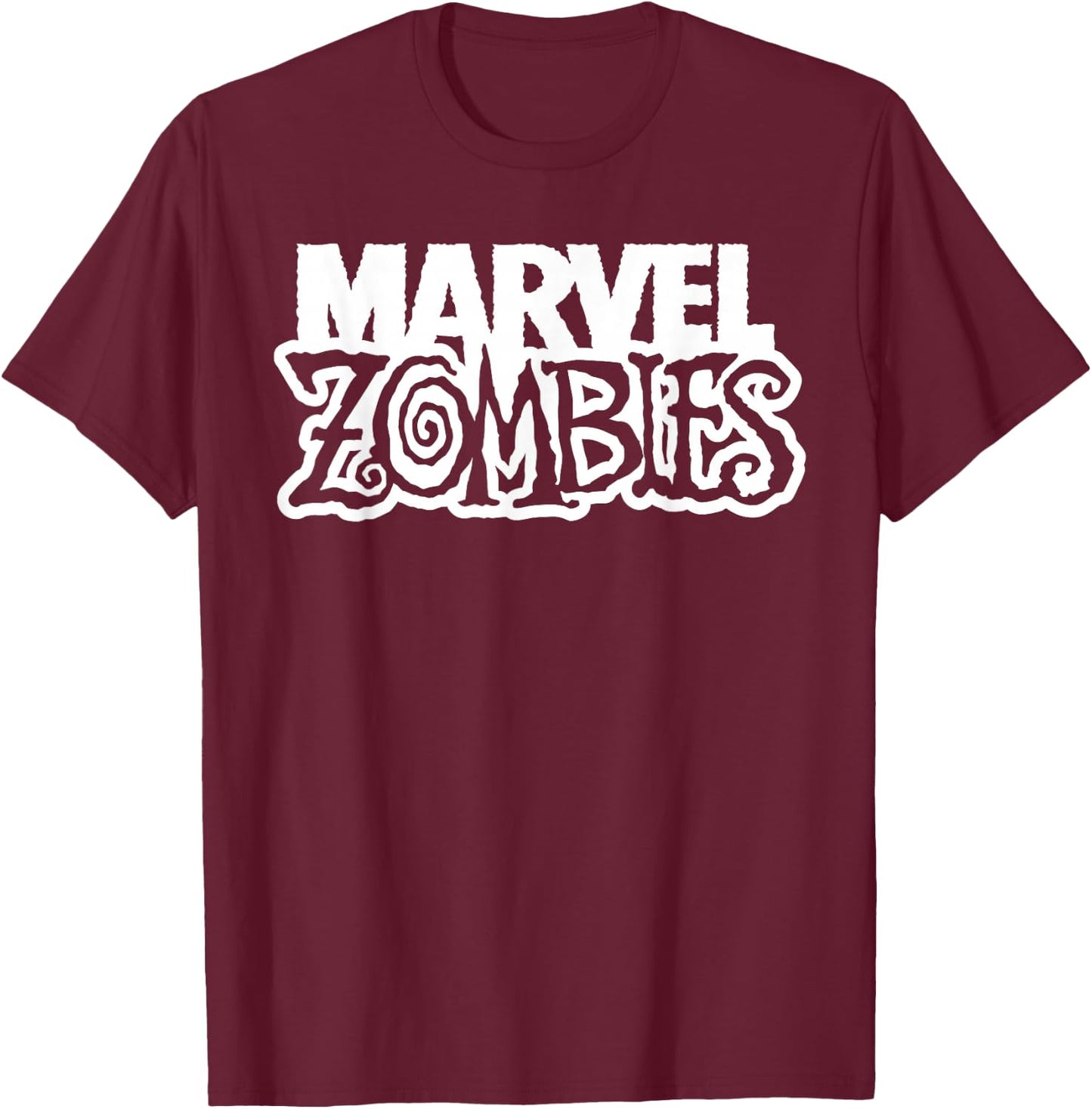 Marvel Zombies Official Logo Halloween T-Shirt - T-Shirt | Maroon