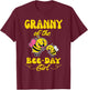 Granny Of The Bee Day Girl Fathers Day Matching Birthday T-Shirt - T-Shirt | Maroon