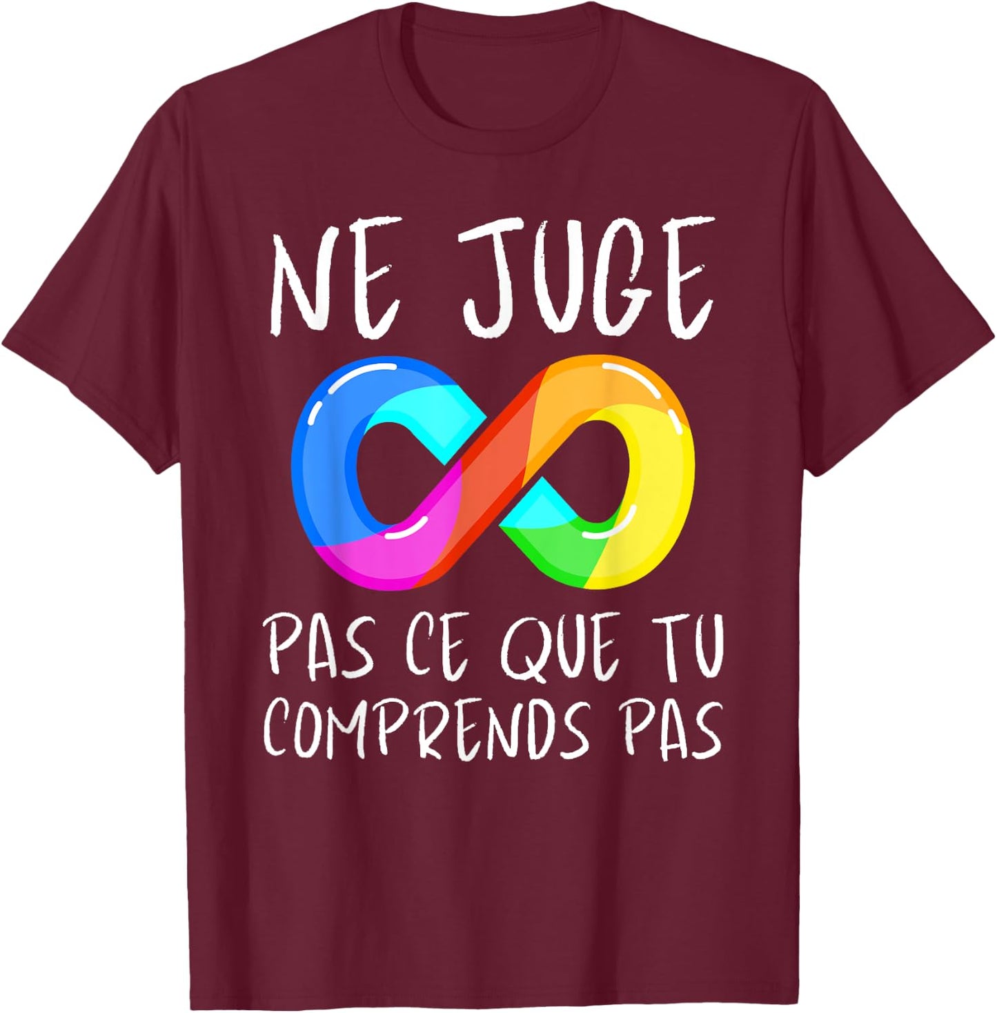 Awareness Autism ADHD I Am Autistic Asperger Humor , Black, S T-Shirt - T-Shirt | Maroon