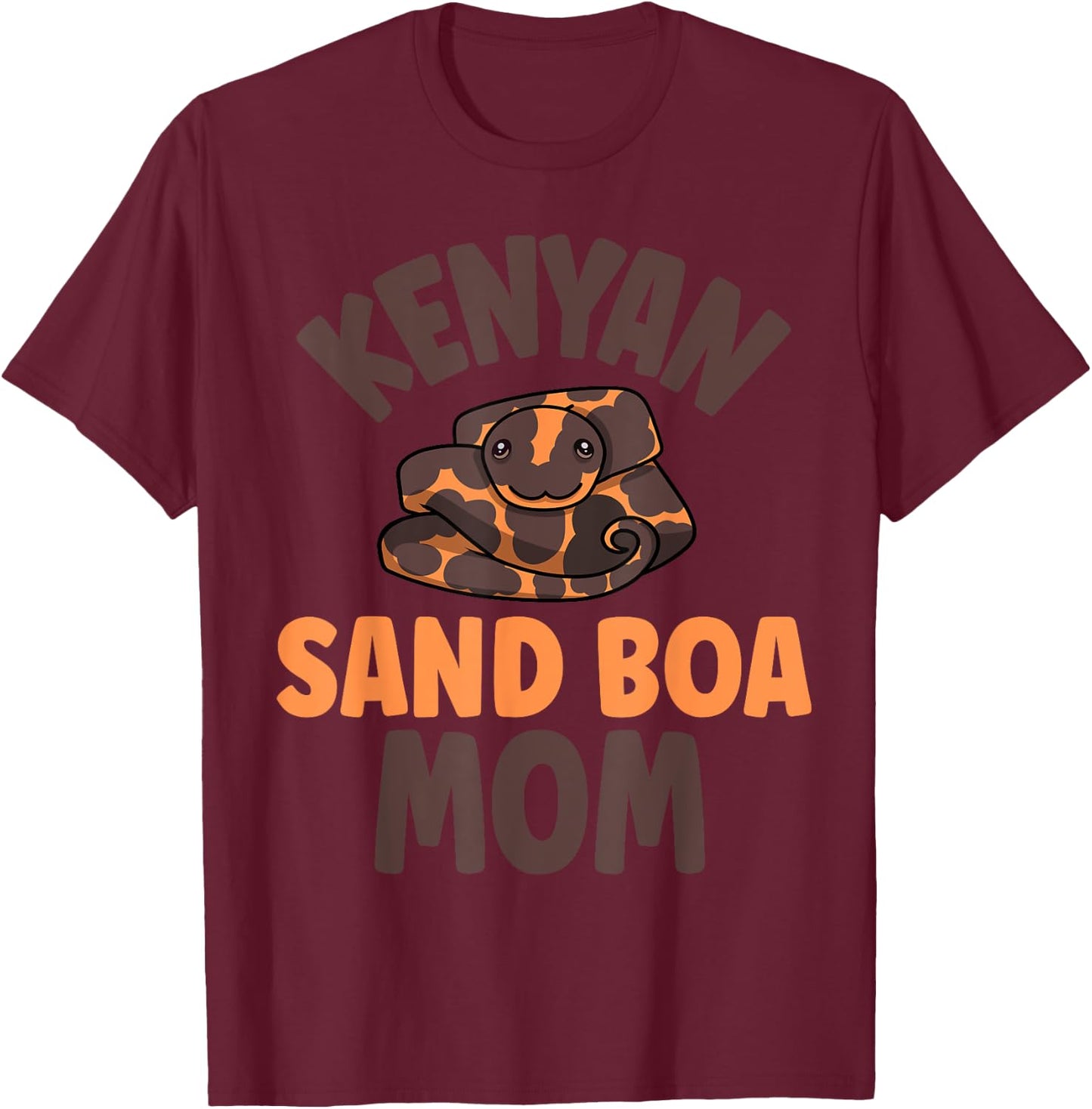 Cute Boa Owner Kenyan Sand Boa Mom T-Shirt - T-Shirt | Maroon