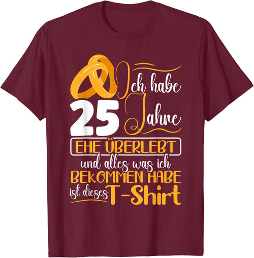 Silberhochzeit 25 Jahre Verheiratet Hochzeitstag