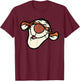 Disney Winnie the Pooh Tigger Happy Big Face Costume , black T-Shirt - T-Shirt | Maroon
