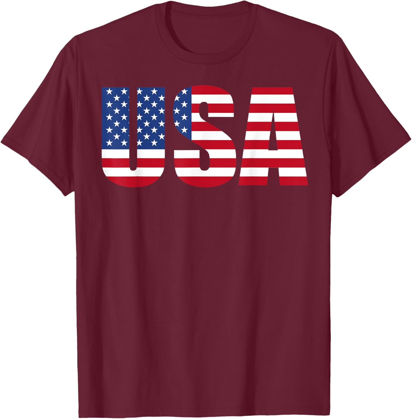 USA T-Shirt - T-Shirt | Maroon