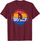 Retro Field Hockey Player Teenager Boys Hockey , black T-Shirt - T-Shirt | Maroon