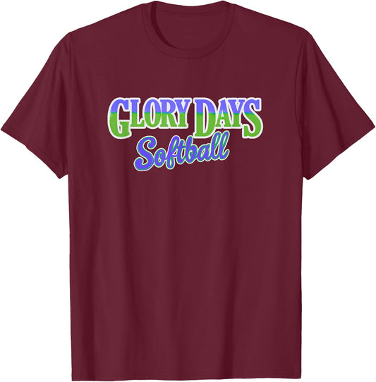 Glory Days Softball T-Shirt - T-Shirt | Maroon