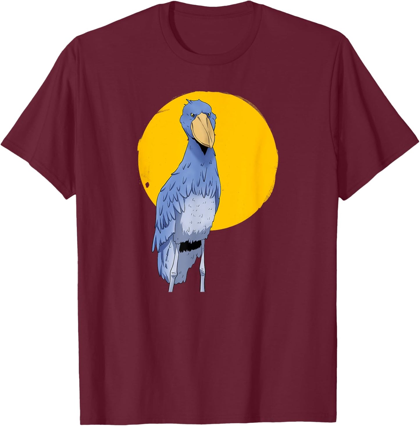 Schuhschnabel Vogel Ornithologe Walfischschnabel Tier T-Shirt - T-Shirt | Maroon