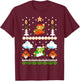 Super Mario Mario Goomba Ugly Christmas Sweater T-Shirt - T-Shirt | Maroon