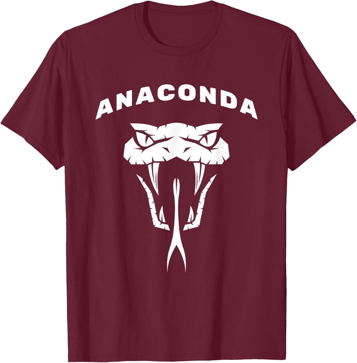 Anaconda, Snake Reptile Constrictors Boas Anacondas T-Shirt - T-Shirt | Maroon