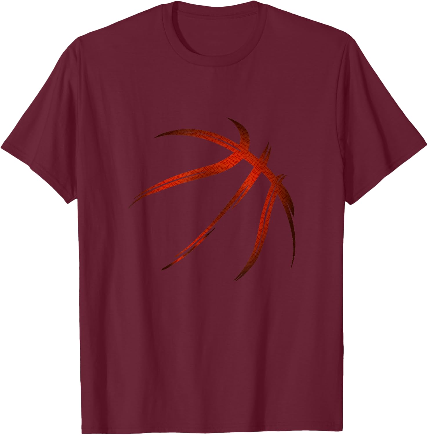 Basketball Player Silhouette Design Training Outfit Clothing , black T-Shirt - T-Shirt | Maroon