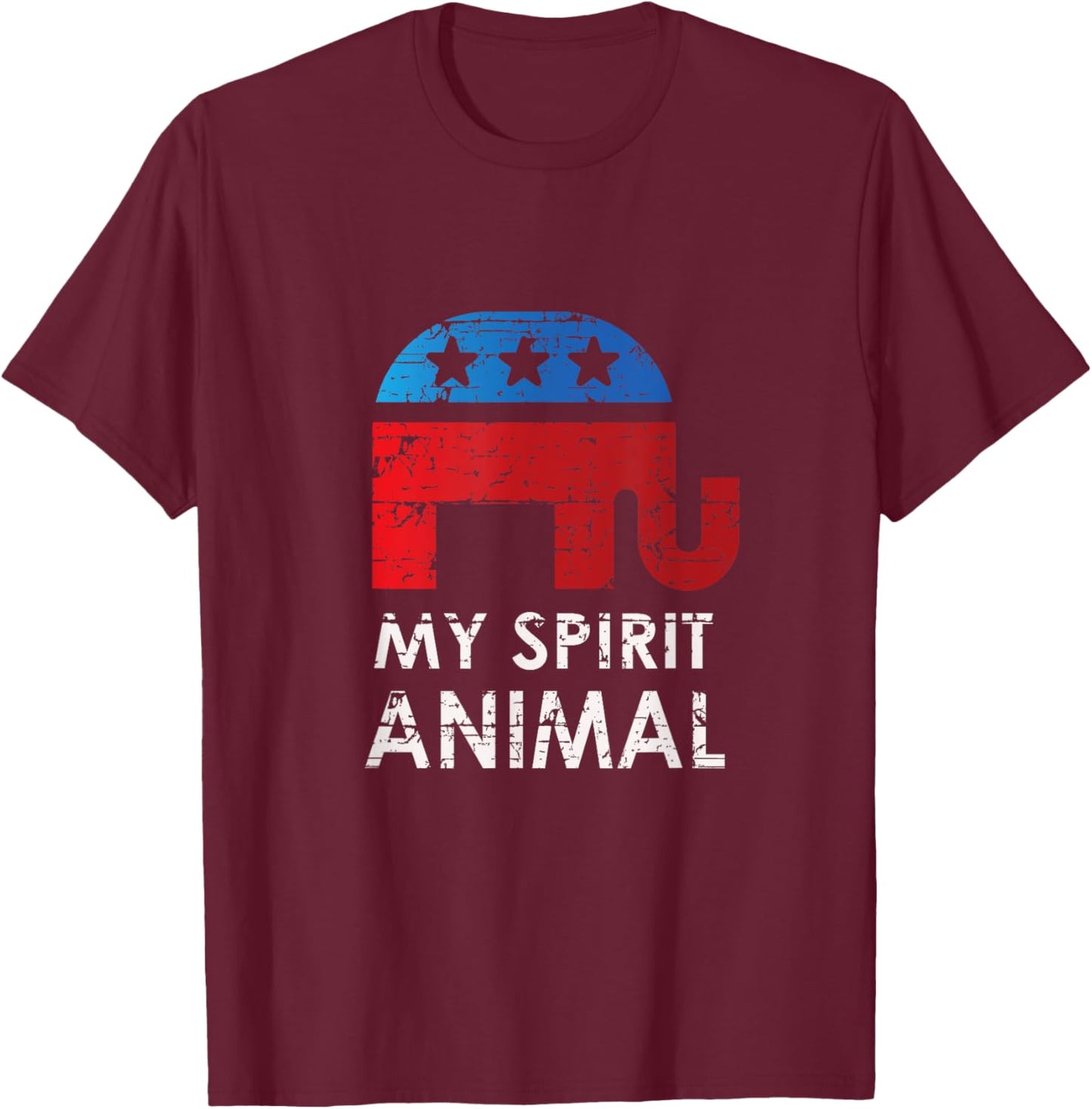 Republican Elephant T-Shirt - T-Shirt | Maroon