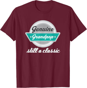 Grandpop Gift Grandpa T-Shirt - T-Shirt | Maroon