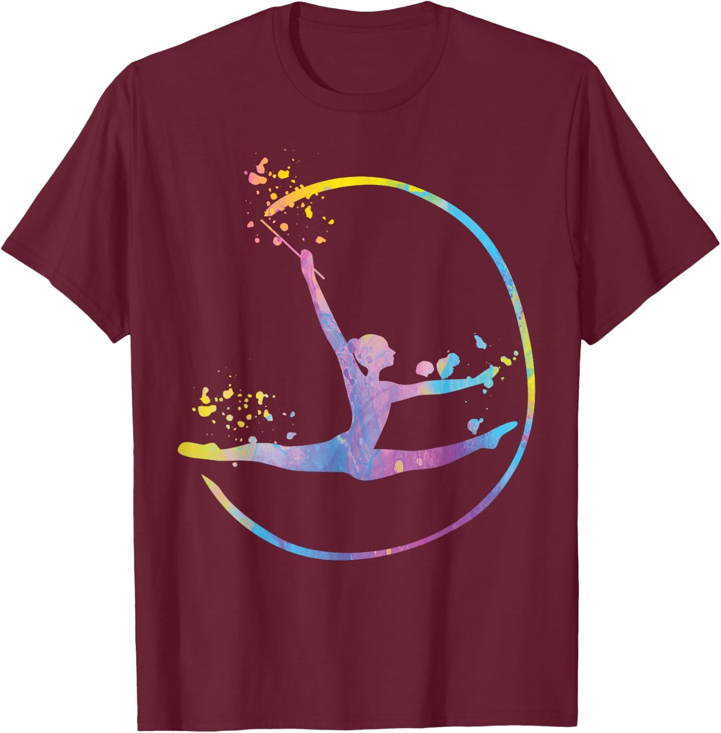Gymnastic Gymnastics for Girls and Children T-Shirt - T-Shirt | Maroon
