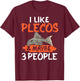 Plecostomus Pleco Fish Aquarium Food Tank Zebra Cave T-Shirt - T-Shirt | Maroon