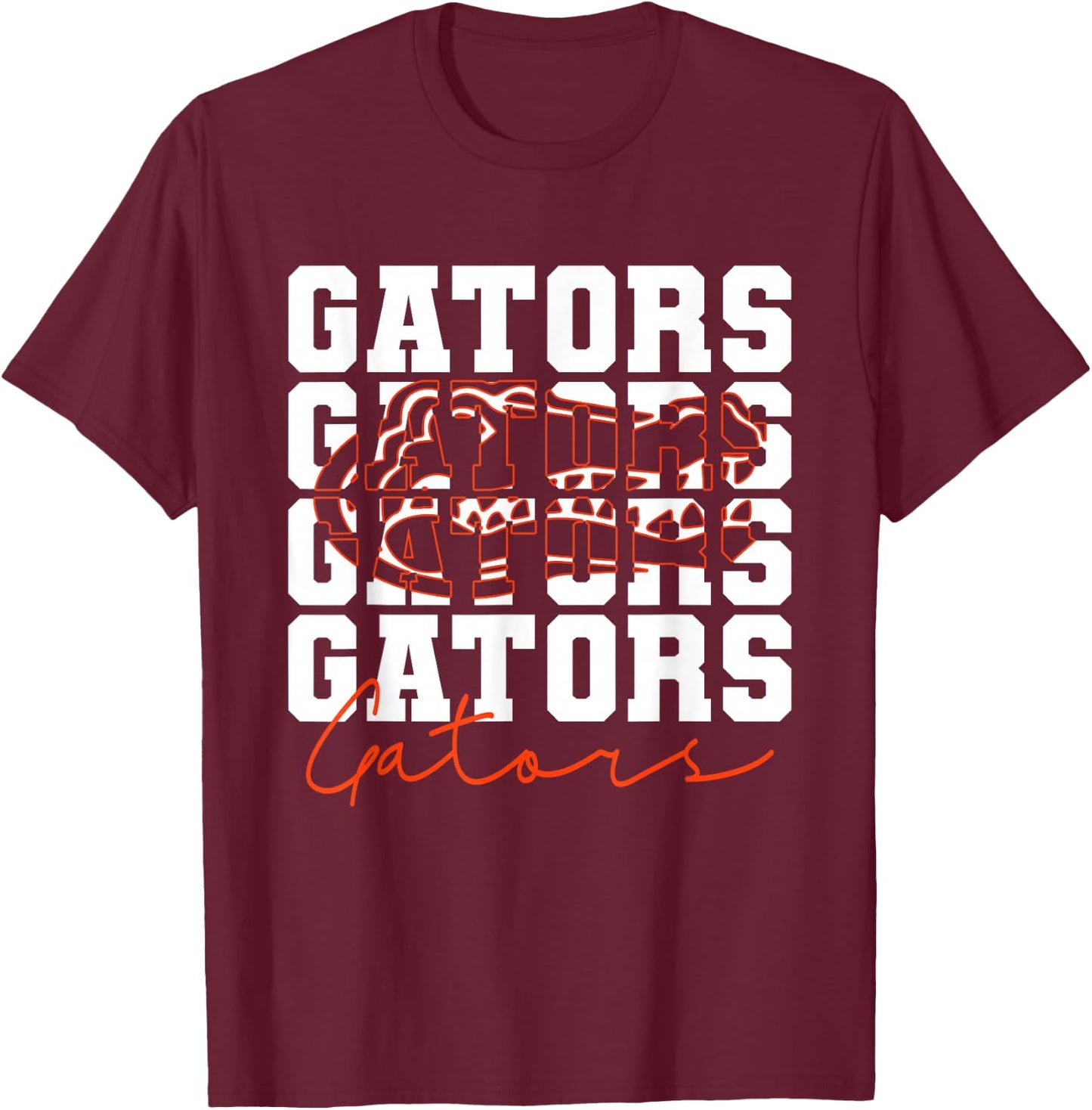 Gators Inspirational Design Gift Women Girls Boys T-Shirt - T-Shirt | Maroon