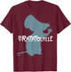 Disney Pixar Ratatouille Remy Chef's Kiss Silhouette T-Shirt - T-Shirt | Maroon