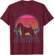 Lakeland Terrier Dog Vintage 80s Vaporwave Aesthetic Puppy T-Shirt - T-Shirt | Maroon