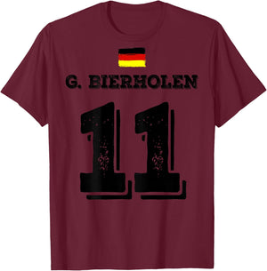 Deutsche Namen Fußball Deutschland Sauf Trikot T-Shirt - T-Shirt | Maroon