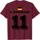 Deutsche Namen Fußball Deutschland Sauf Trikot T-Shirt - T-Shirt | Maroon