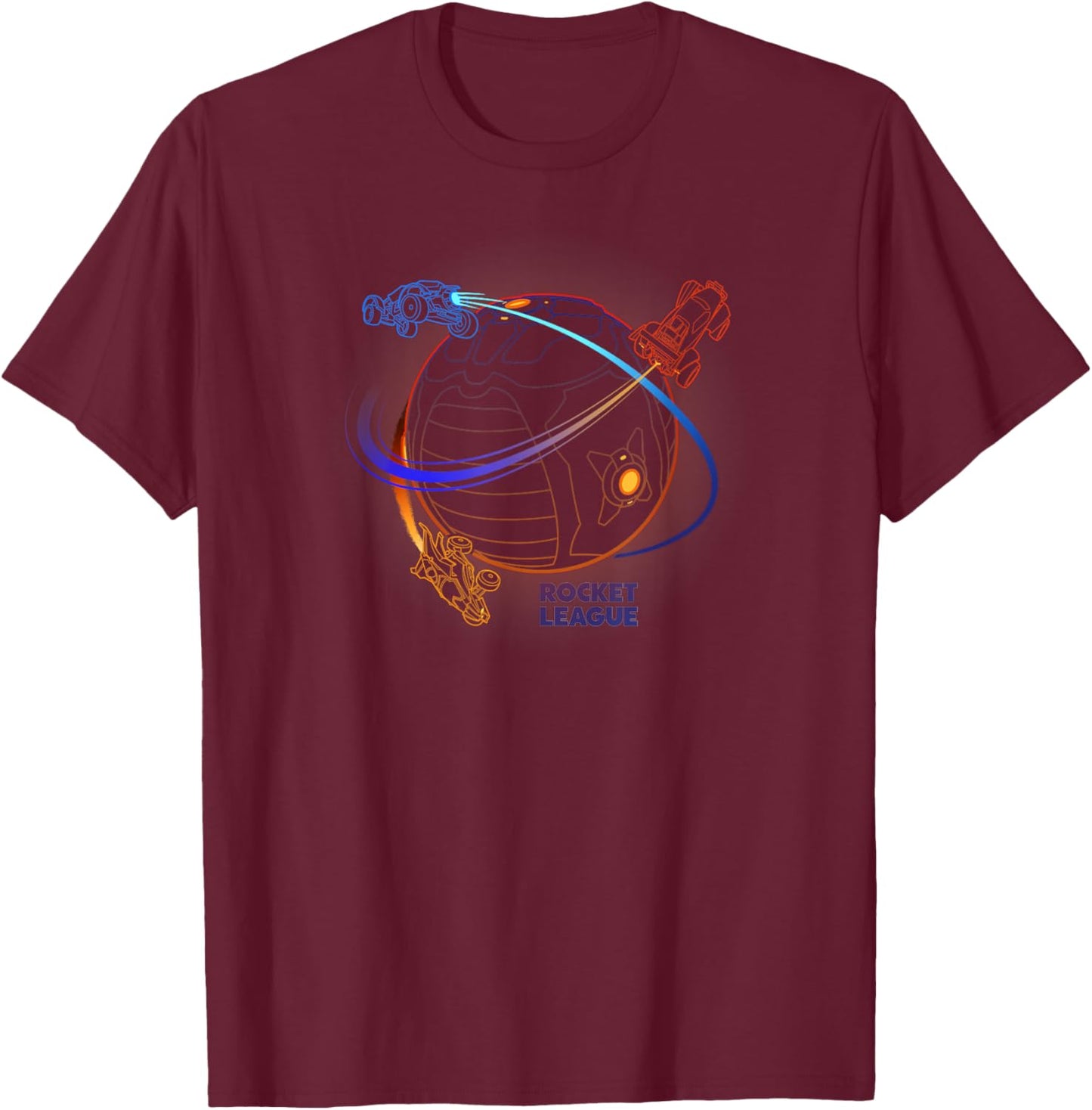 Rocket League Boost Round the Ball , black T-Shirt - T-Shirt | Maroon
