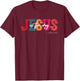 Jesus is the Way Church Faith Christian Women's Men's , black T-Shirt - T-Shirt | Maroon