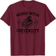 Halloween University Black Wicked witch T-Shirt - T-Shirt | Maroon